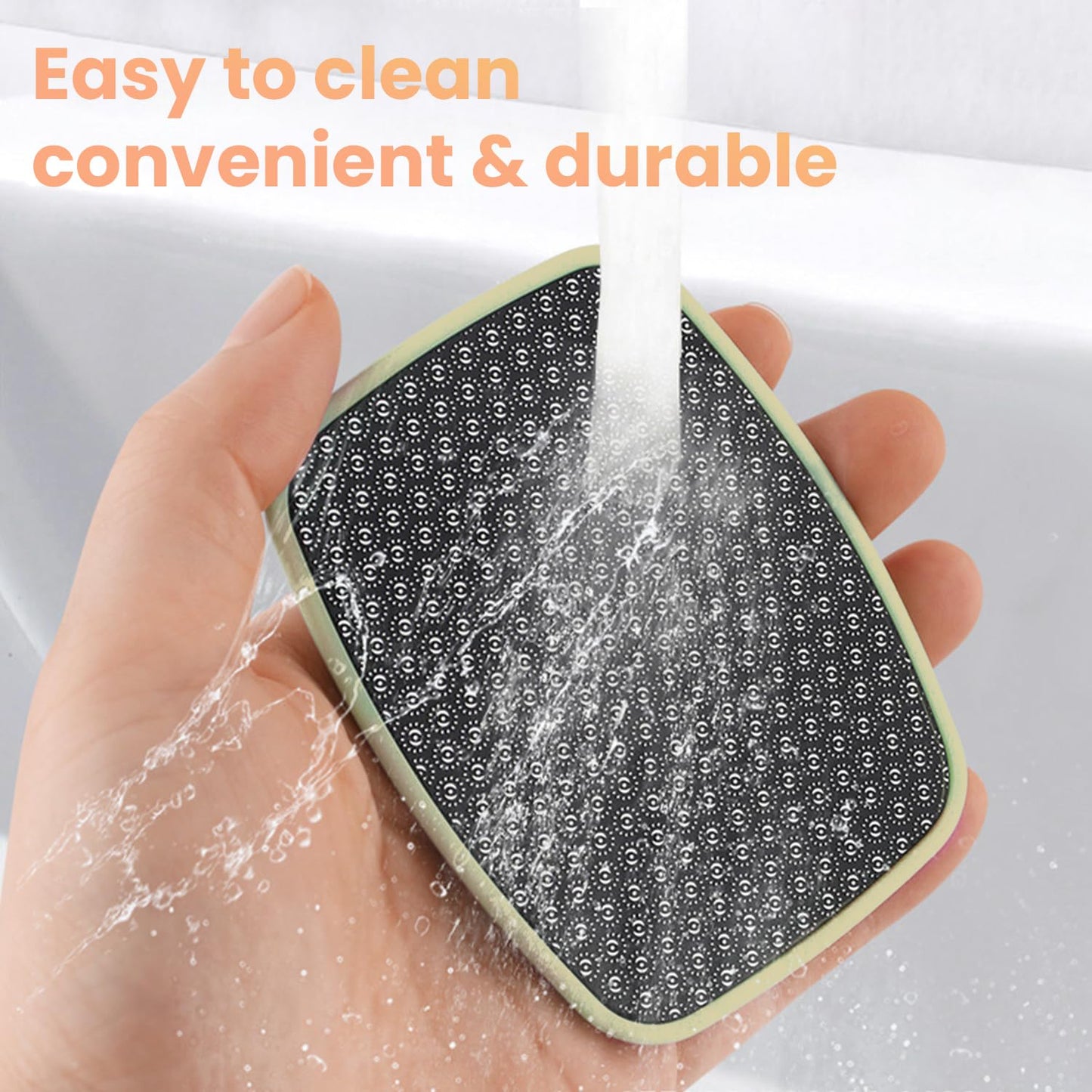 Professional Foot File Callus Remover – Pedicure Tool for Dead Skin Removal – Cracked Heel Repair with Comfort Grip （Faint Yellow）