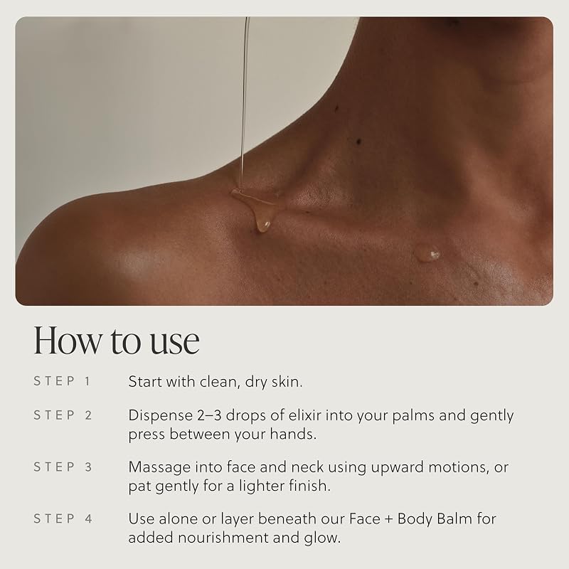 Botanical Face Oil Moisturizer with Jojoba and Turmeric - 2oz