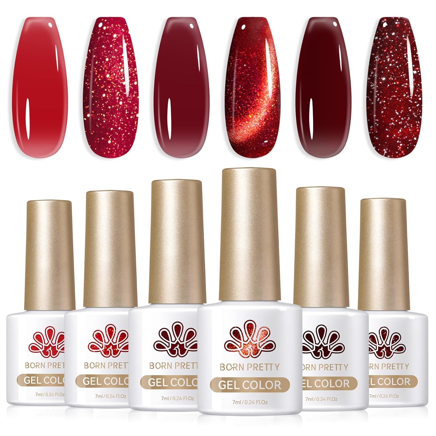 Born Pretty Neon Jelly Gel Nail Polish Set - Halloween Colors, Soak Off UV/LED for Salon & DIY