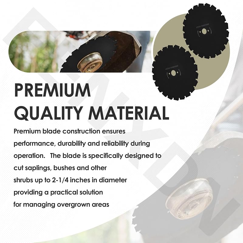 8-Inch Brush Cutter Blade, 22-Tooth, 20mm Bore for Echo SRM-210 SRM-225 SRM-230 SRM-260 SRM-280 SRM-311 SRM-340 SRM-400 SRM-410 – 2 Pack