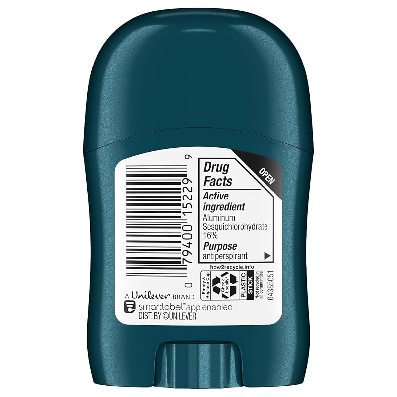 Degree Men Cool Rush 36-Pack Travel Deodorant Sticks, 0.5 Oz Each, 72H Protection