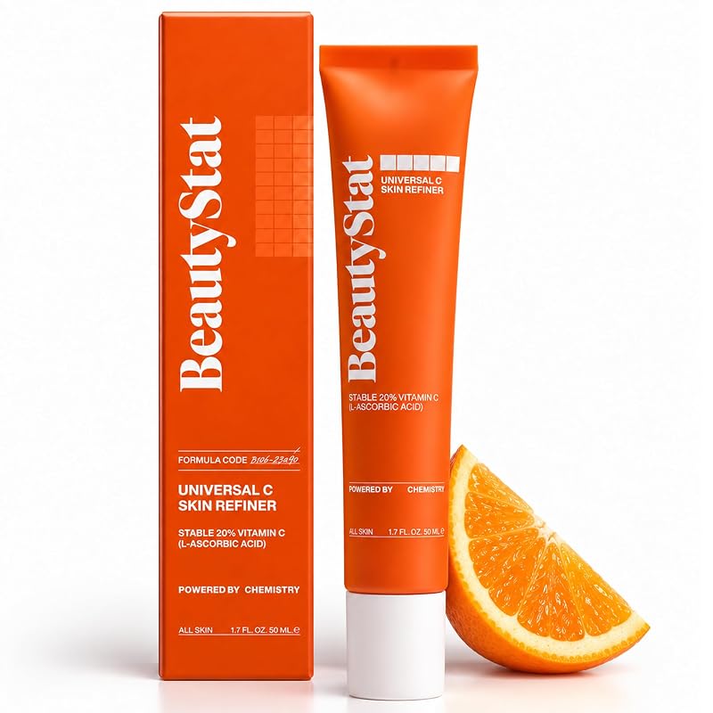 BeautyStat Universal C Serum 20% Pure Vitamin C with Hyaluronic Acid – 1.7 fl oz / 50 ml
