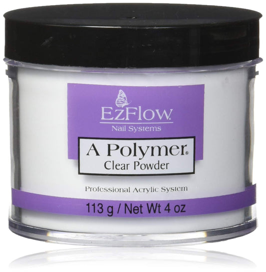 EZ Flow A Polymer Clear False Nails, 4 Ounce