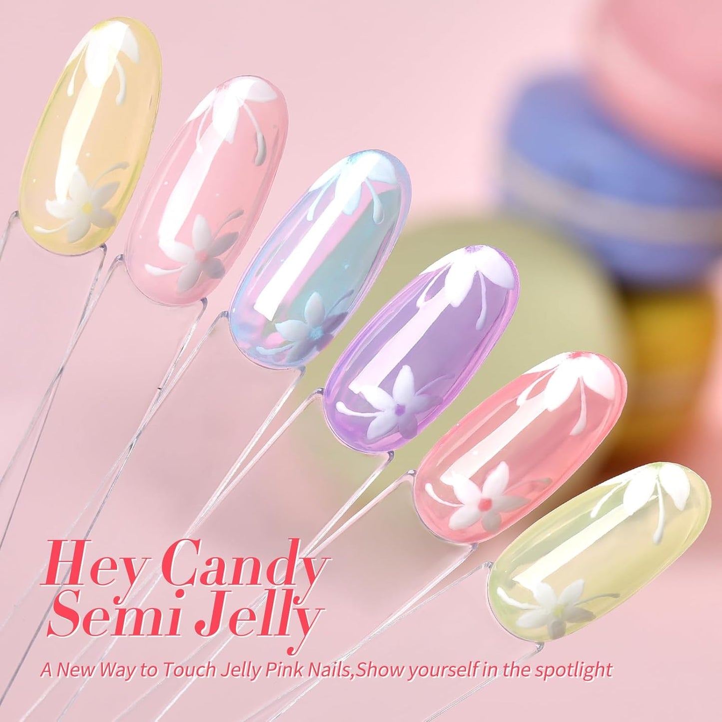Born Pretty Neon Jelly Gel Nail Polish Set - Halloween Colors, Soak Off UV/LED for Salon & DIY
