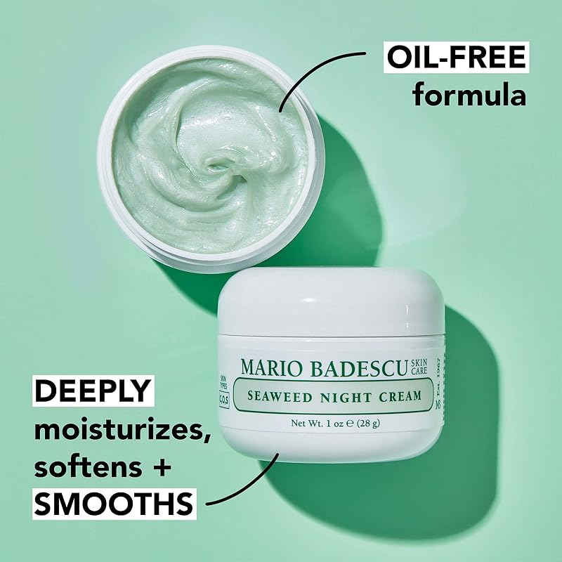 Seaweed Night Cream for Combination Skin – Oil-Free Anti-Aging Moisturizer