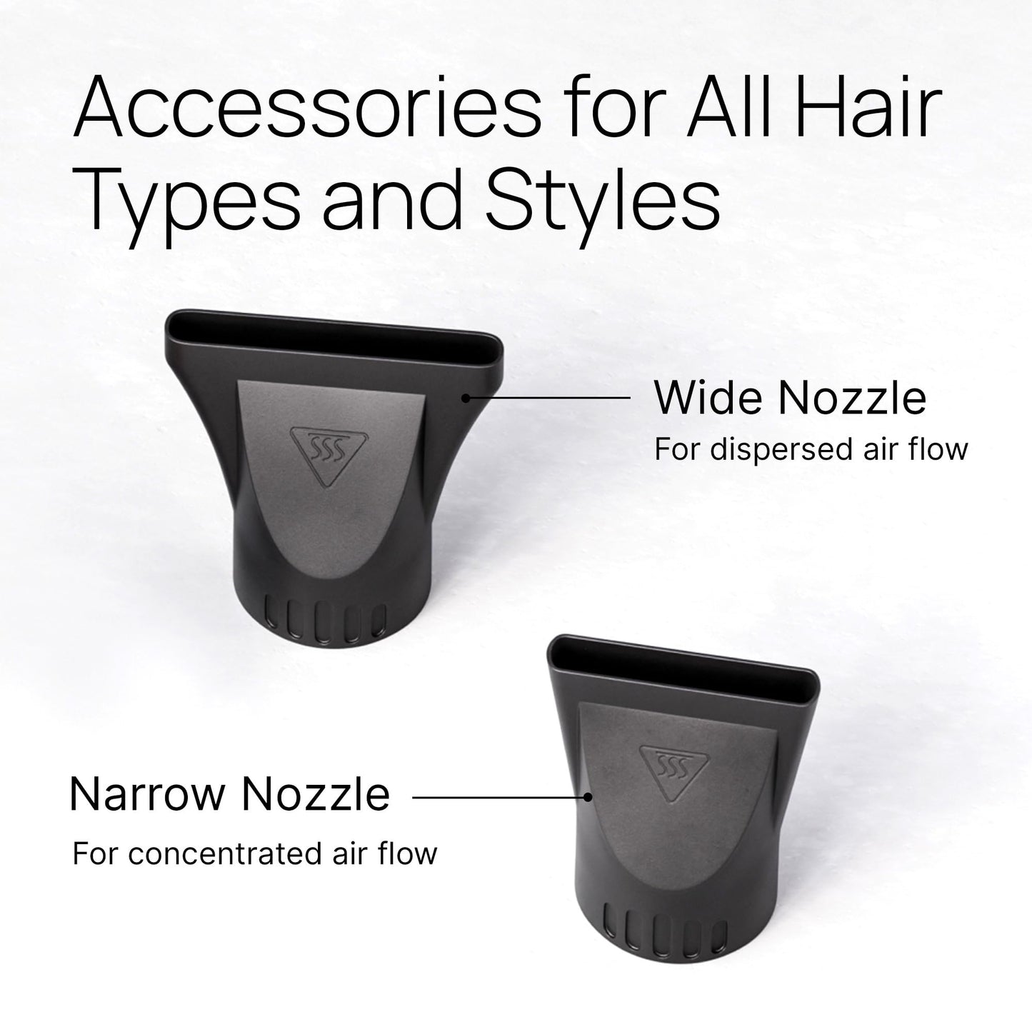 TREZORO Professional Ionic Hair Dryer for Salon - 2200W Powerful Blow Dryer - Lightweight Travel for Normal & Curly Hair Includes Volume Styling Nozzle