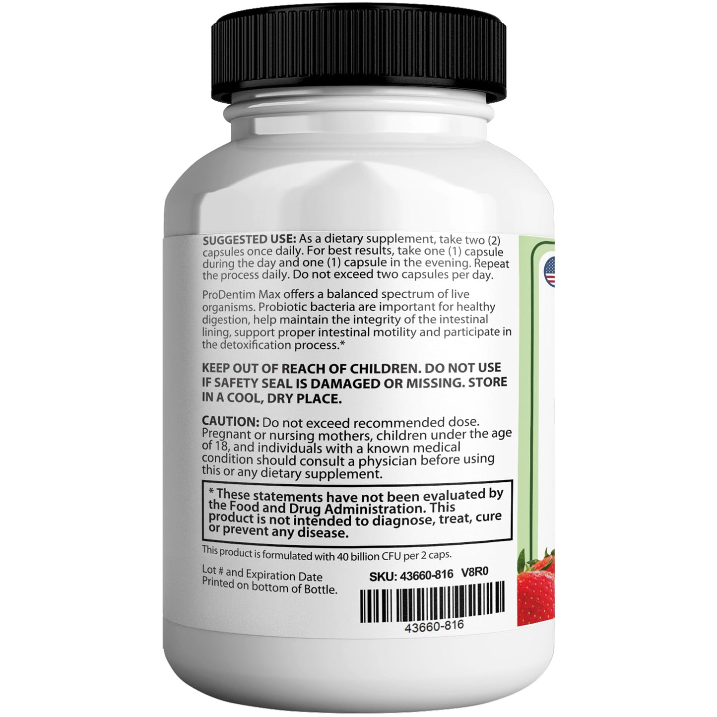 GREENVIFY DentamPro Max for Gums and Teeth Health & Fresh Breath - 40 Billion CFU Advanced Oral Probiotics for Mouth Bad Breath, Capsule Supplement (1)