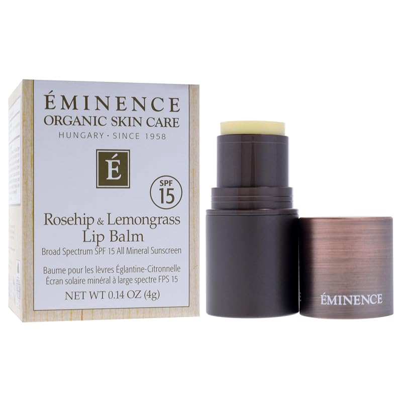 Lip Balm SPF 15 with Rosehip & Lemongrass - Unisex 0.14 oz