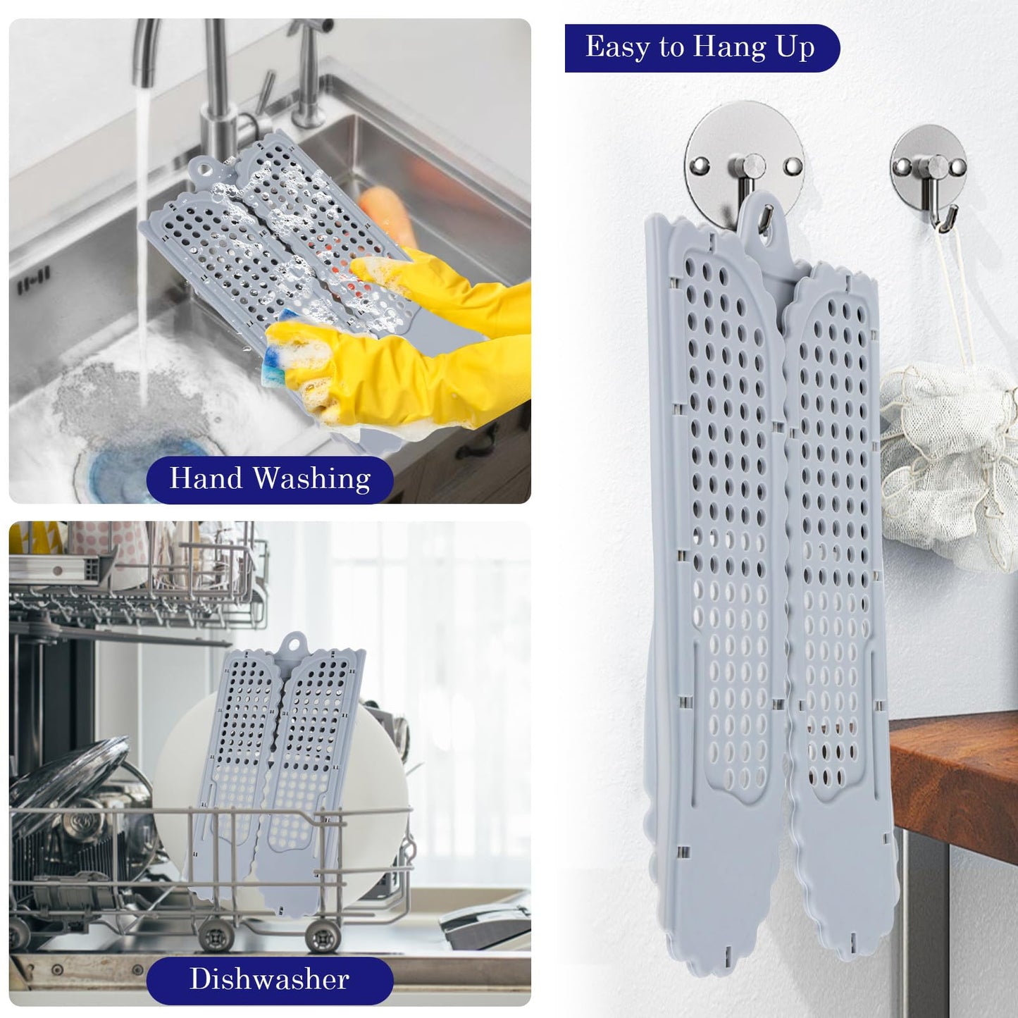 WIOR Sink Top Cover for Counter Space Makeup, Foldable Silicone Sink Covers Heat-Resistant Beauty Makeup Brush Cleaning Mat Hot Tools Organizer Space Saver Bathroom Must Haves for RV Camper Travel