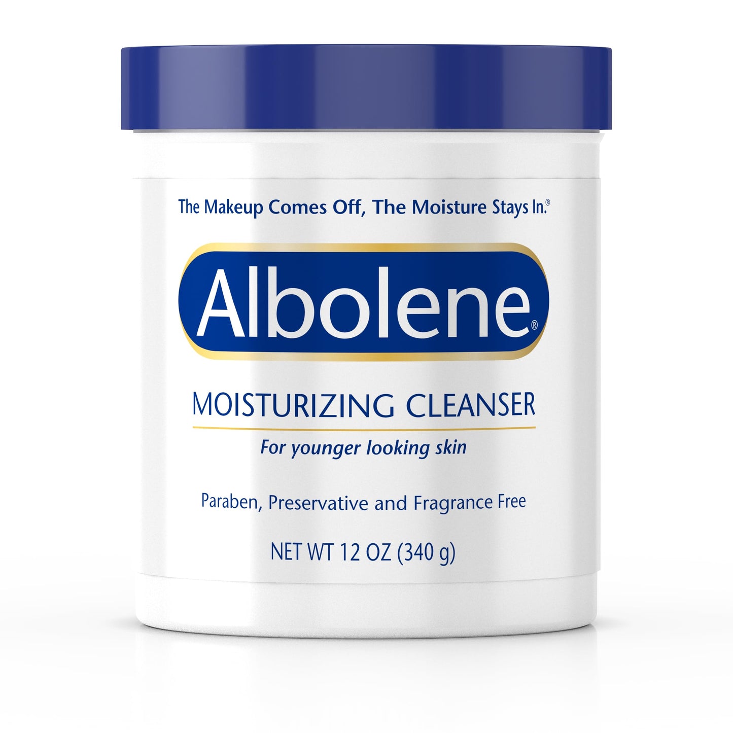 Albolene Face Moisturizer & Makeup Remover - Fragrance-Free Cleansing Balm with Beta-Carotene - Hydrating Facial Cleanser for Soft, Supple Skin - Gently Removes Makeup & Dirt - 12 oz