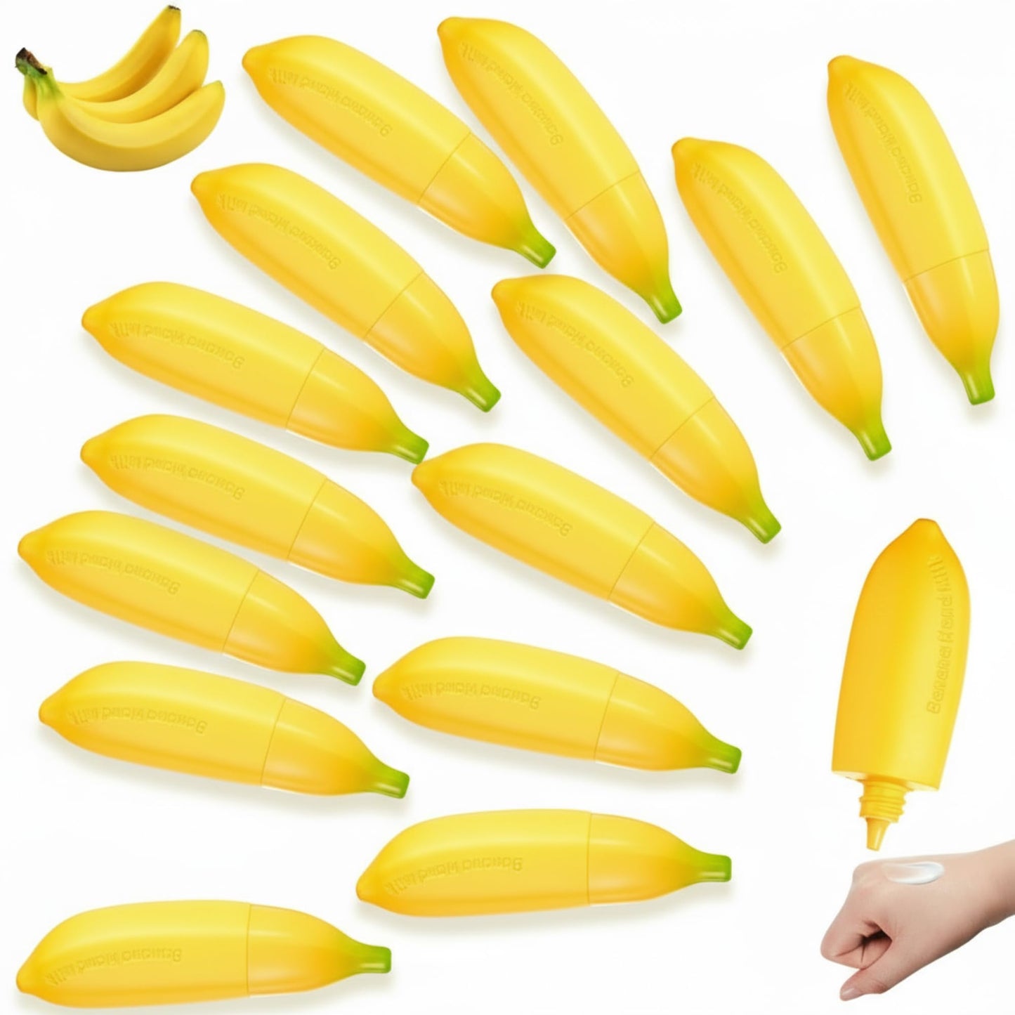 12 Pcs Banana Hand Cream Gifts Set for Women, Funny Fruit Hand Cream Gift for Baby Shower, Birthday Day, Fall Holiday Party, Bridal Shower Favors, Bridesmaid Gifts and Wedding Favors Party Supply