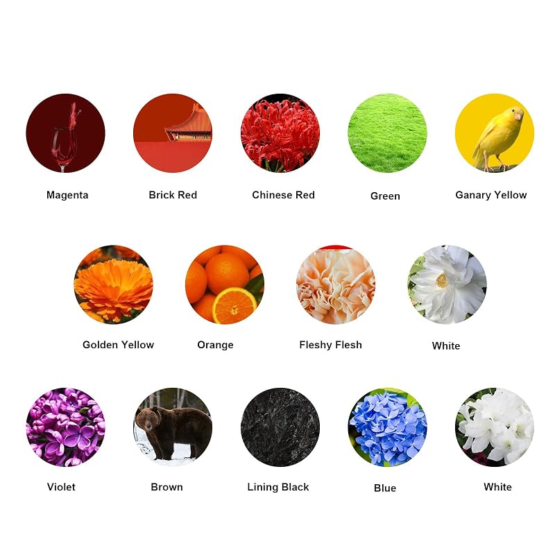 Stigma Classical 14-Piece Tattoo Ink Color Set 15ml - 1/2 OZ Bottles, Variation: 14-Classical Color