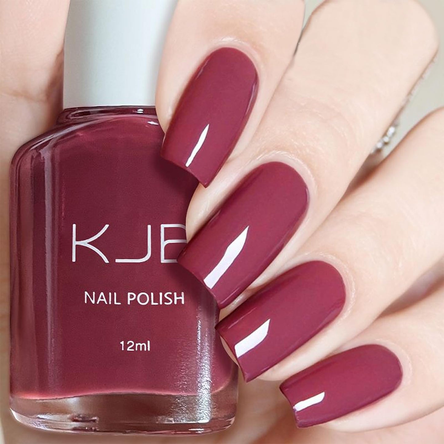 Nail Polish with Glossy Shimmery Finish - Long Lasting Chip Resistant Formula, No U V Lamp Needed- Fuchsia 0.35fl oz