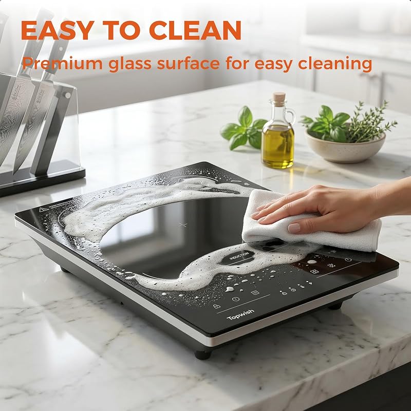 Single Burner Electric Stove Induction Cooktop 1600W 110-120V Portable