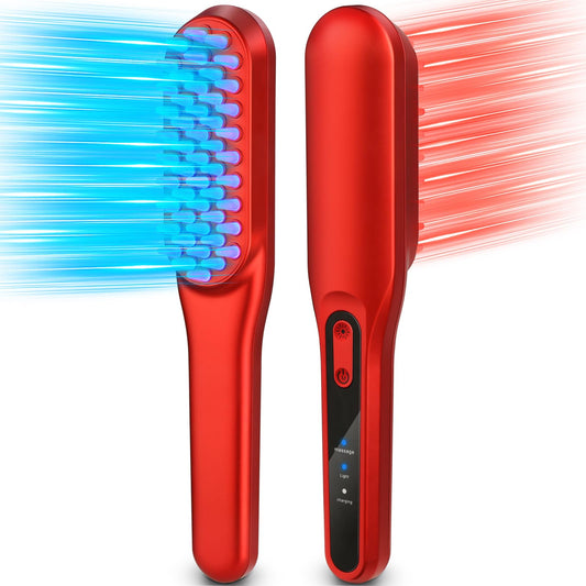 Laser Hair Growth Comb，Red Light Hair Growth Treatment for Men & Women（Red 1pcs ）