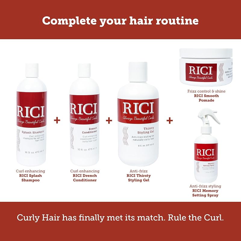 RICI 16oz Splash Shampoo for Curly Hair – Hydrates & Frizz Control, Made in USA | Variation: Liquid 32 Fl Oz