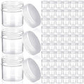 100 Pcs 1 oz Clear Plastic Jars with Lids - Leak Proof, Reusable (Variation: Clear 300 ml Pack of 100)
