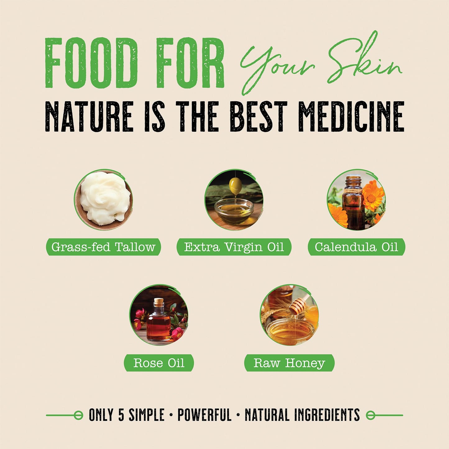 Going Batanas Grass Fed Beef Tallow for Face & Skin (2.6oz) - Hand Made Whipped Tallow Face & Body Moisturizer - Made in USA