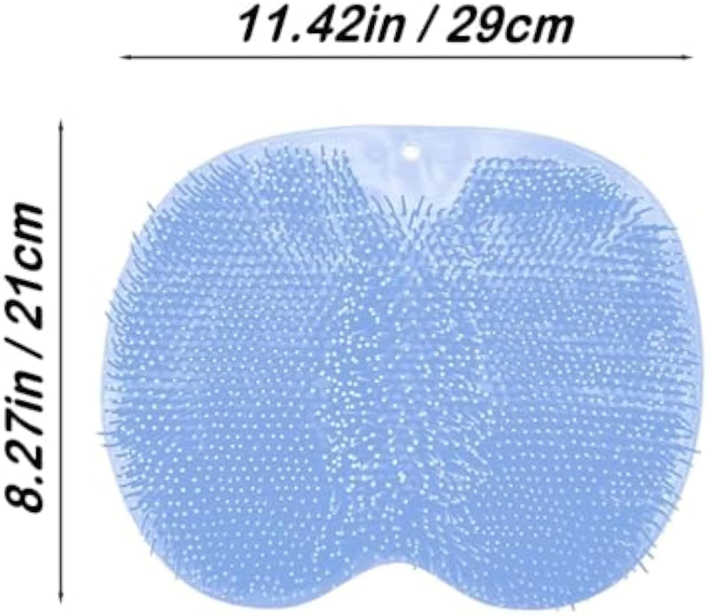 Solespa – Hands-Free Silicone Foot Scrubber Mat, Solespa Foot Scrubber, Non-Slip Suction Cups, Drain Holes, Easy to Clean Mats – Relieves Foot for Shower (Grey)