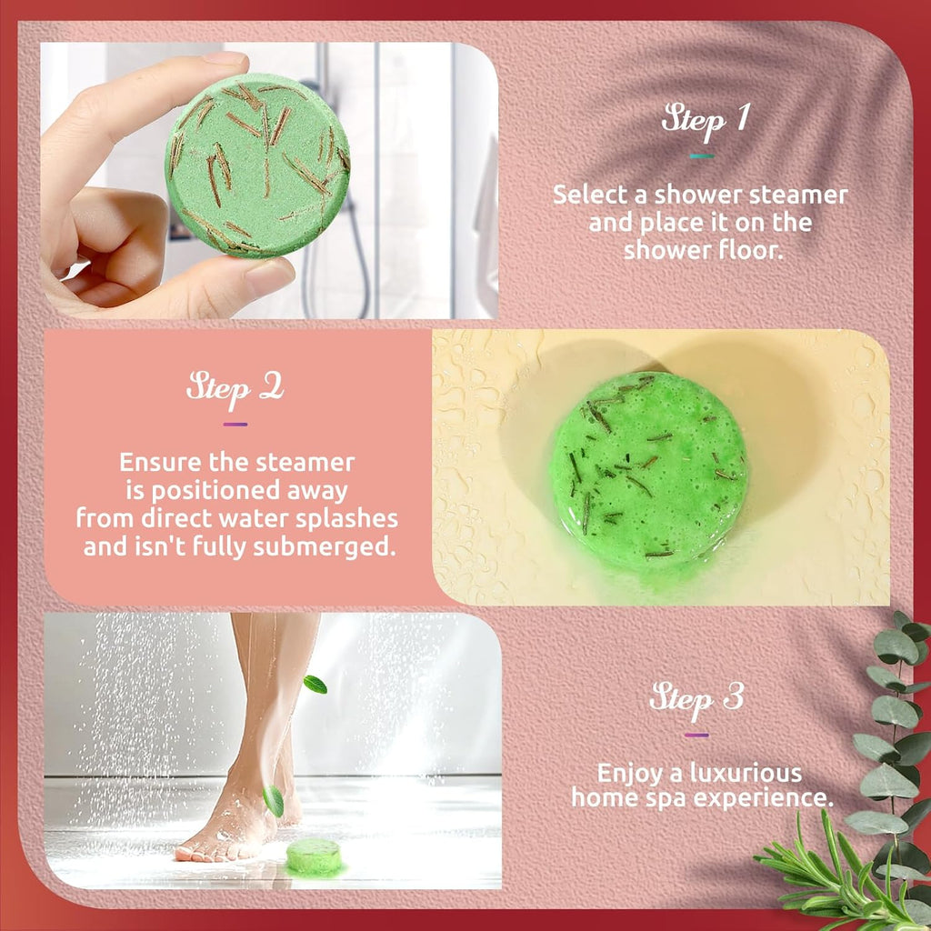 Shower Steamers Aromatherapy - 8 Pack Shower Bombs with Natural Essential Oils, Birthday Gifts for Women Self Care Relaxation Home SPA Stress Relief, Gifts for Girlfriend Teacher Womens Christmas Gift