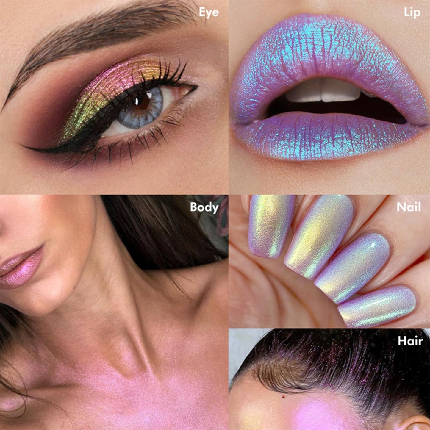 Vuglow Adriana Nicole Cosmetics Eyeshadow, Single Shadows Ethereal, Single Glitter Eyeshadow Korean, Glitter Eye Shadow Primers Palettes, Shimmer Eye Shadows Long Lasting for Eye Makeup Women (4a)