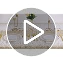Gold Disposable Dinnerware Set for 100 Guests - 700 Pieces