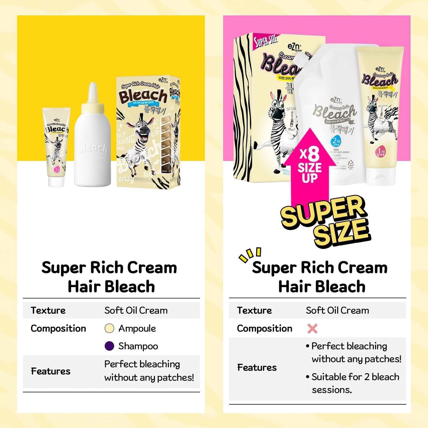 Super Rich Cream Hair Bleach (4.8oz), Permanent Hair Color with Marula Seed Oil, High-Lifting Formula, Minimal Damage, Enriched with Jojoba Seed and Argan Kernel