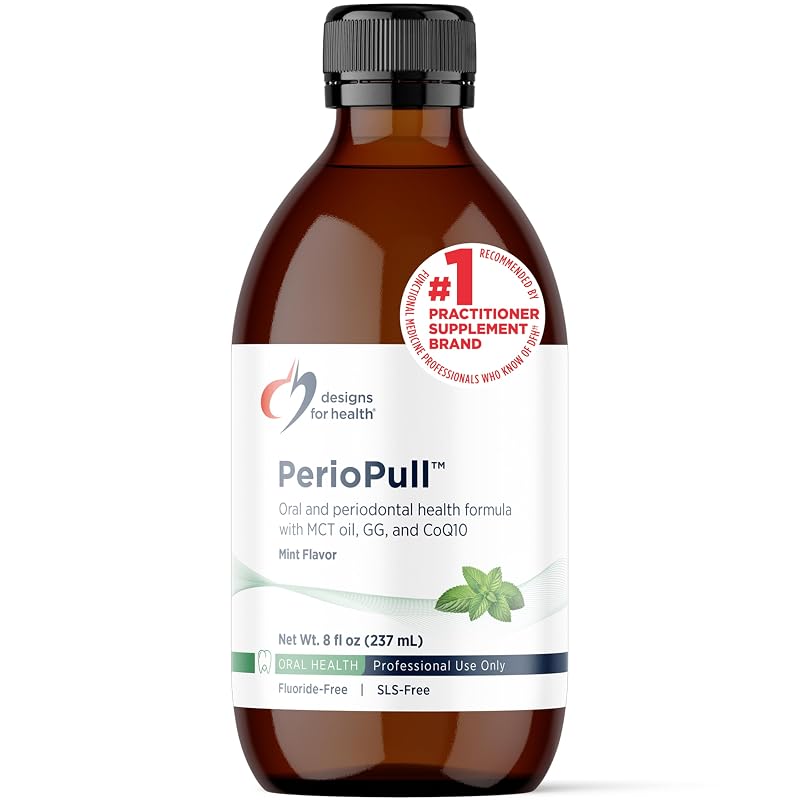 PerioPull Oil Pulling Oil with MCT Coconut Oil, Mint – 8 oz