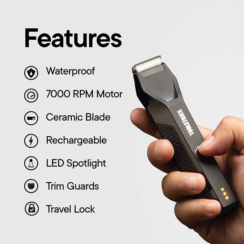 The Shearer Groin Trimmer & Body Groomer Set for Men – Black (Variation: Black)
