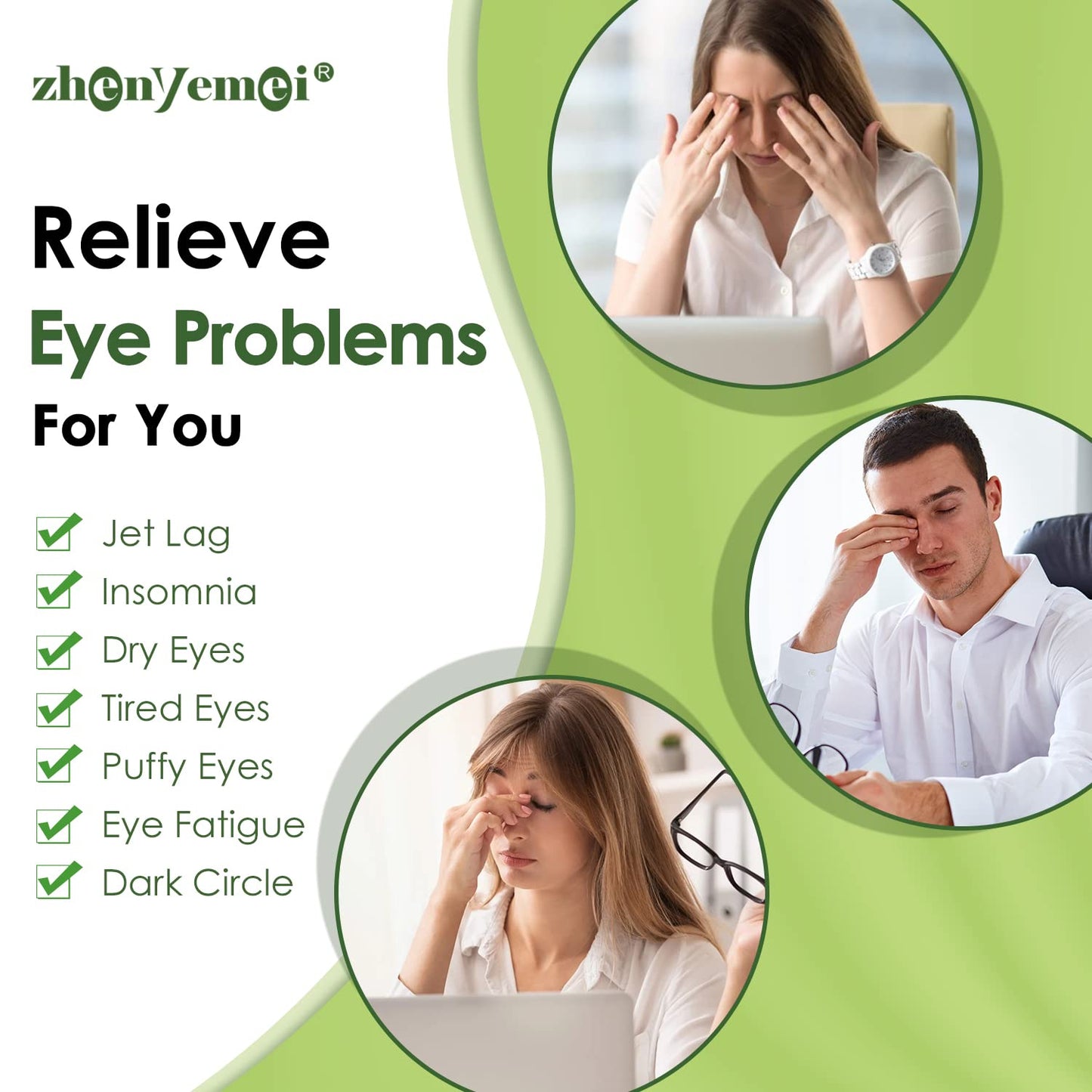 Self-Heating Eye Mask 18 Pack - Silk Cotton Warm Compress for Dry Eye Relief