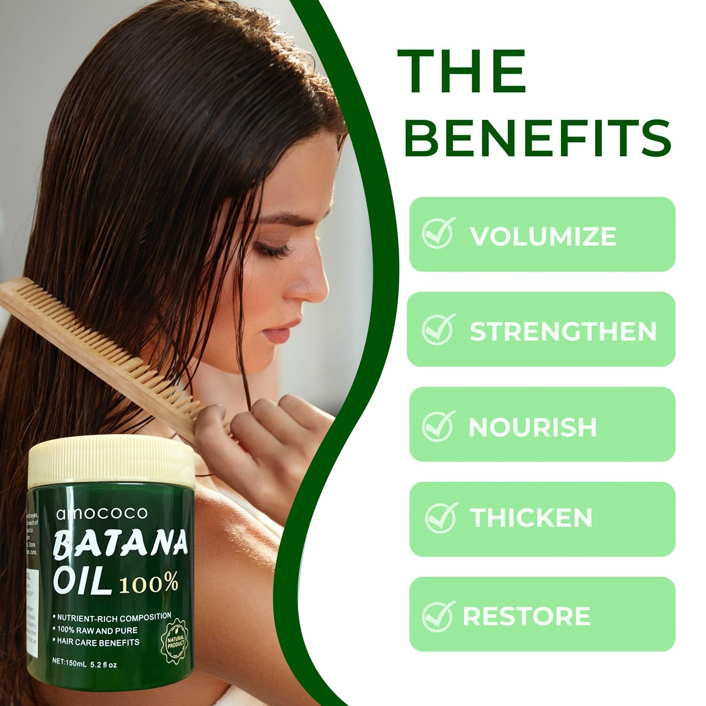 Amococo Batana Hair Care Bundle - 150ml Mask + 30ml Oil | Natural Nourishment