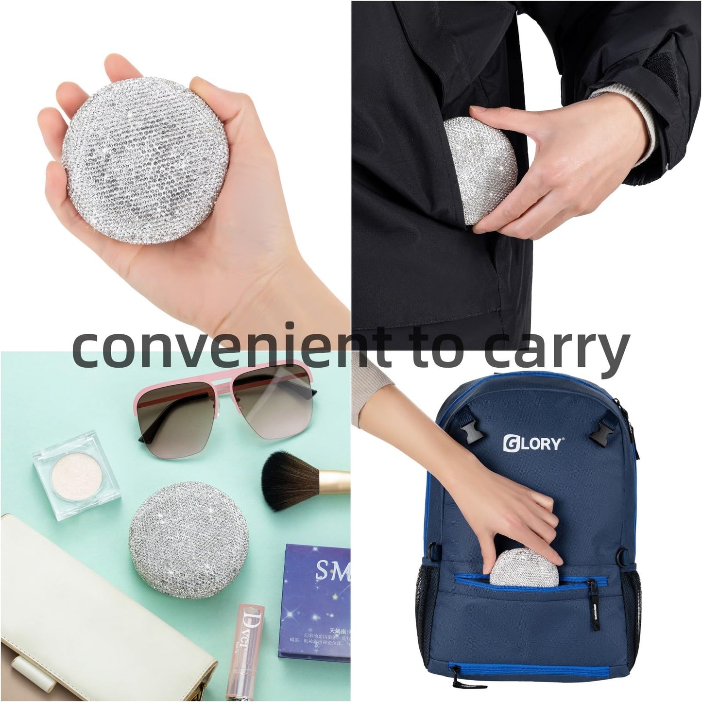 Retainer Case Cute Mouse Guard Case Slim Aligner Case Compatible with Invisalign Bling Night Guard Case Orthodontic Retainer Box Magnetic Denture Holder (Light Purple)