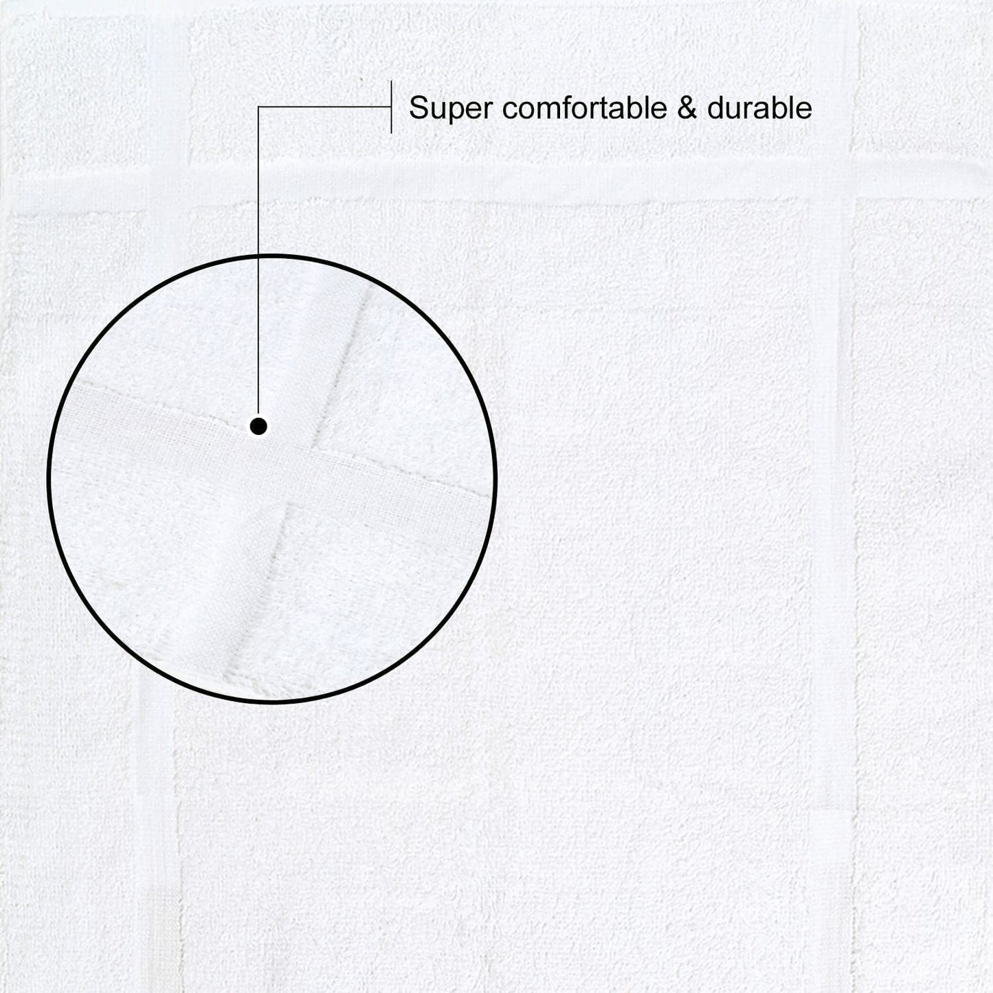 GOLD TEXTILES 12 Pack New Cotton Blend Economy White Hotel Bath Mat Towel (18x25 Inches) Light Weight Quick Drying & Machine Washable - Hotel Supplies Shower Bath Mat Towel