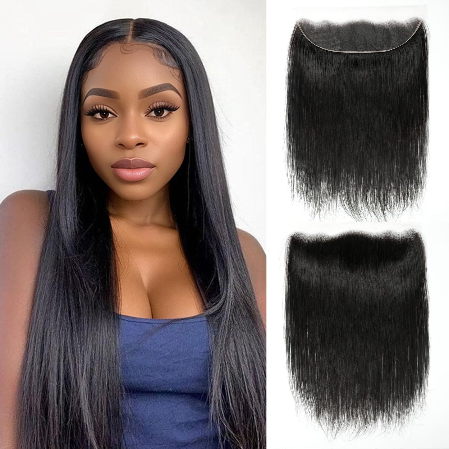 5x5 HD Lace Closure Body Wave Human Hair - Pre-Plucked Natural Hairline (10 Inch, Natural Color)
