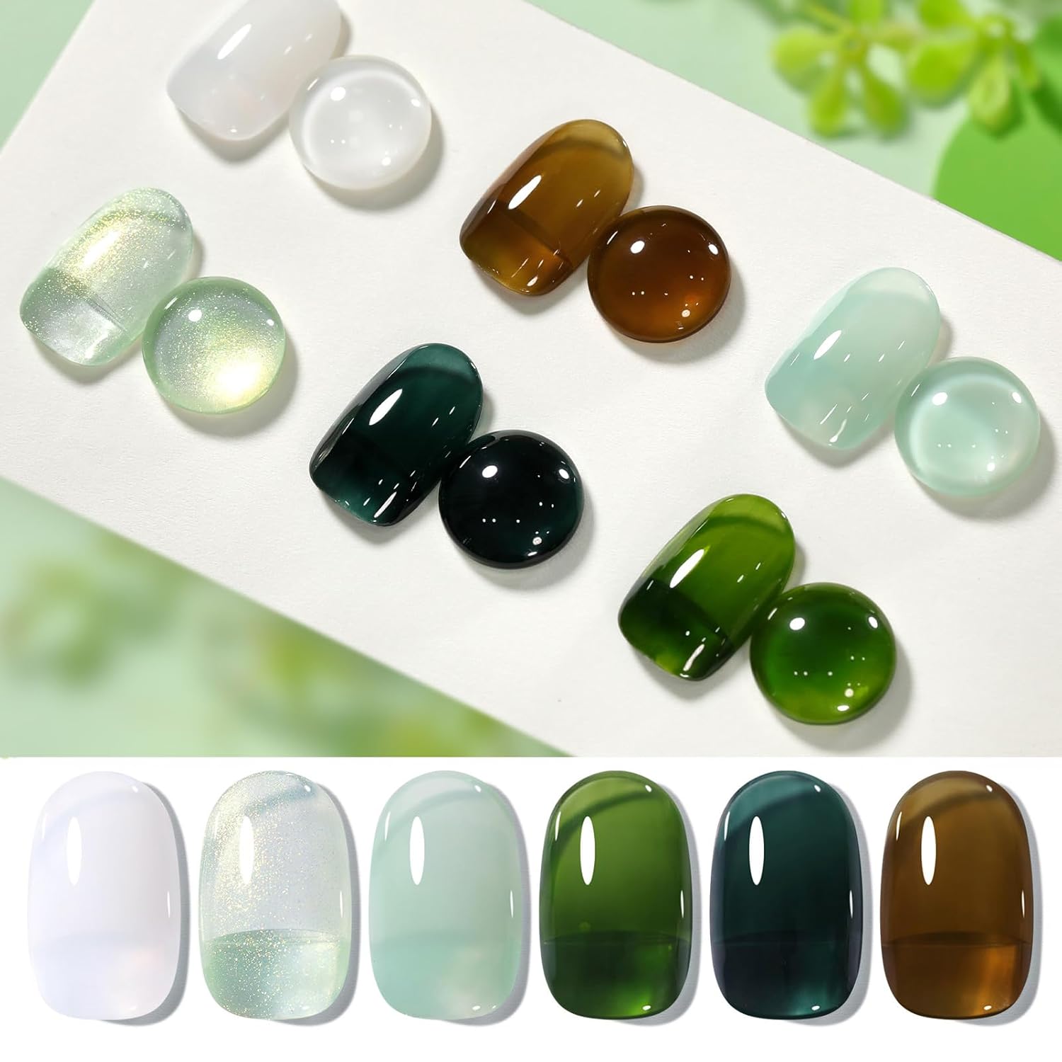 Born Pretty Neon Jelly Gel Nail Polish Set - Halloween Colors, Soak Off UV/LED for Salon & DIY