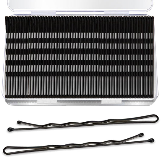 240PCS Large Bobby Pins Black Jumbo Bobby pins Black Long Hair Pins Clips for Women Girls with Box for Women Girls, 2.75 Inch/7cm