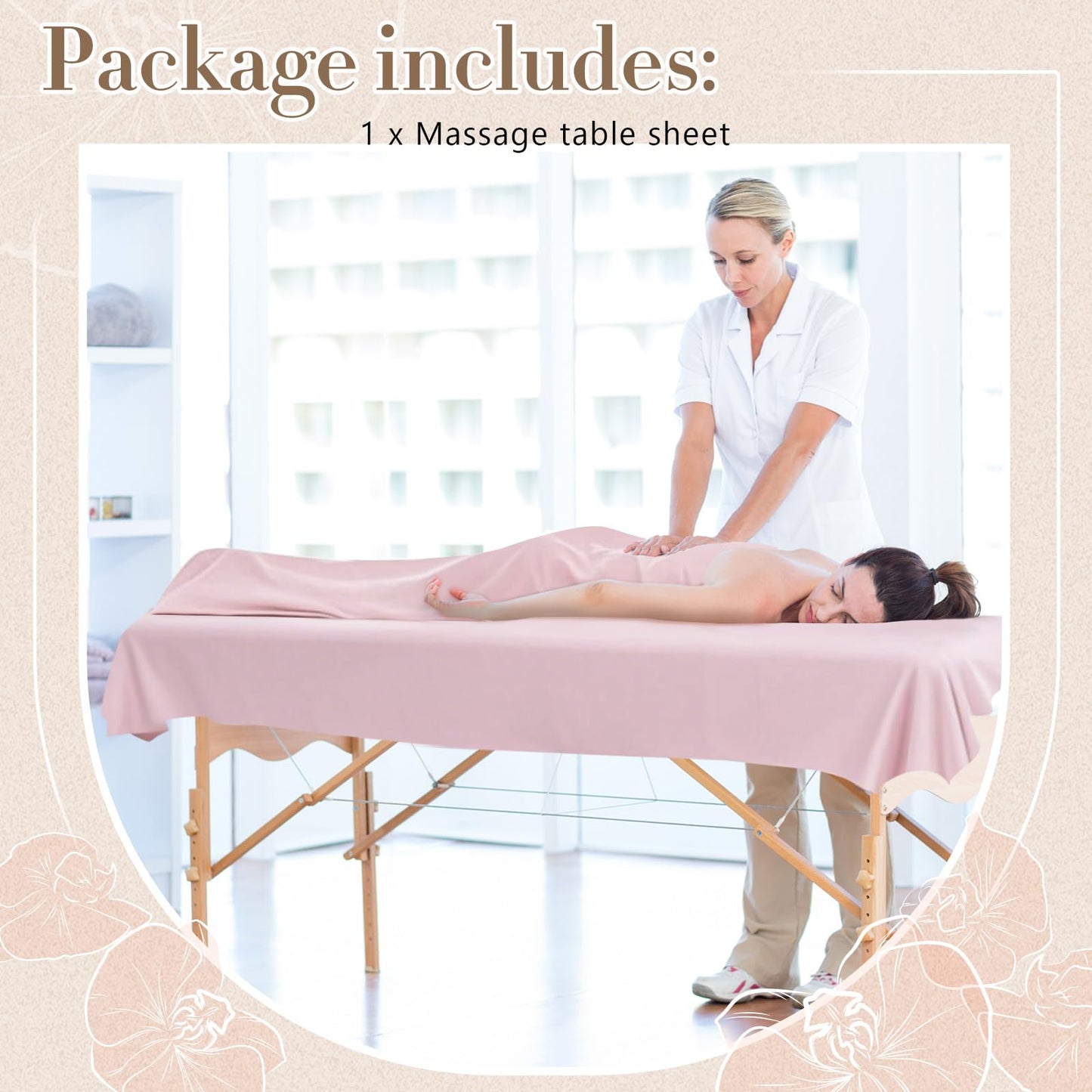 CroBlissful 87 x 51 Inch Massage Table Sheet Reusable Wax Mat Pad Waterproof PVC Waxing Mat for Esthetician Bed Oilproof Wax Bed Cover for Spa Beauty Tattoo Grafting Eyelash (Pink)