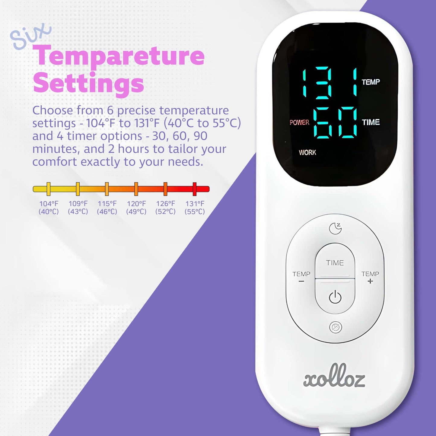 Massage Table Warmer Heating Pad – 71"x31" Heated Massage Pad with Adjustable Temperature (104°F–131°F), Auto Shut-Off, Sherpa Fabric, Ideal Massage Blanket & Bed Warmer for Table Use