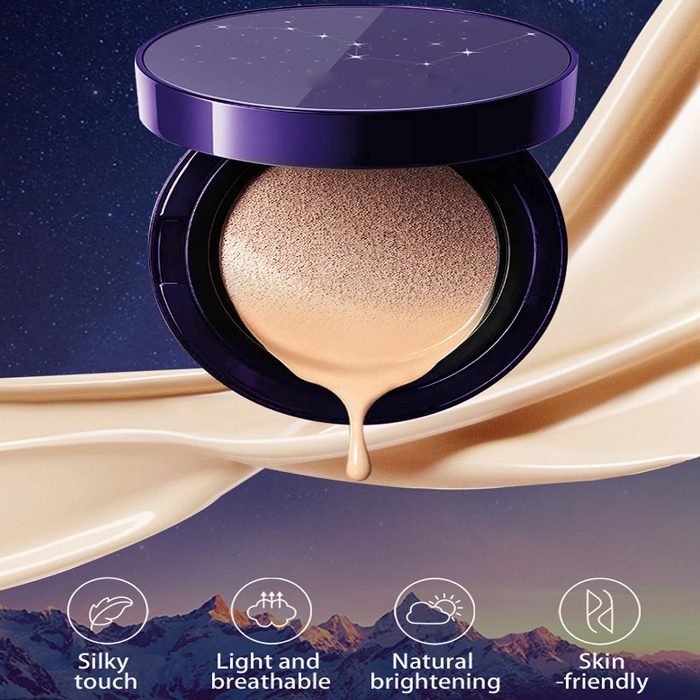 Evanesce Soft Matte Cream Concealer, Evanesce Foundation Long-Lasting Sweat-Proof, Covers Scars, Blemishes, And Tattoos Full Coverage (white+Natural)