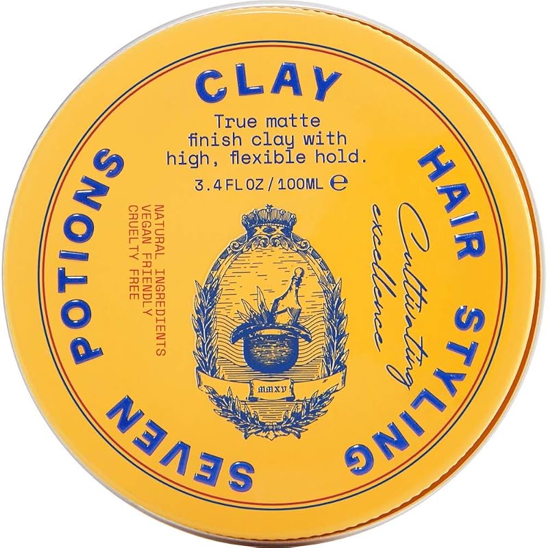 High Hold Hair Clay for Men & Women - Water Based, Matte Finish 3.4 fl oz