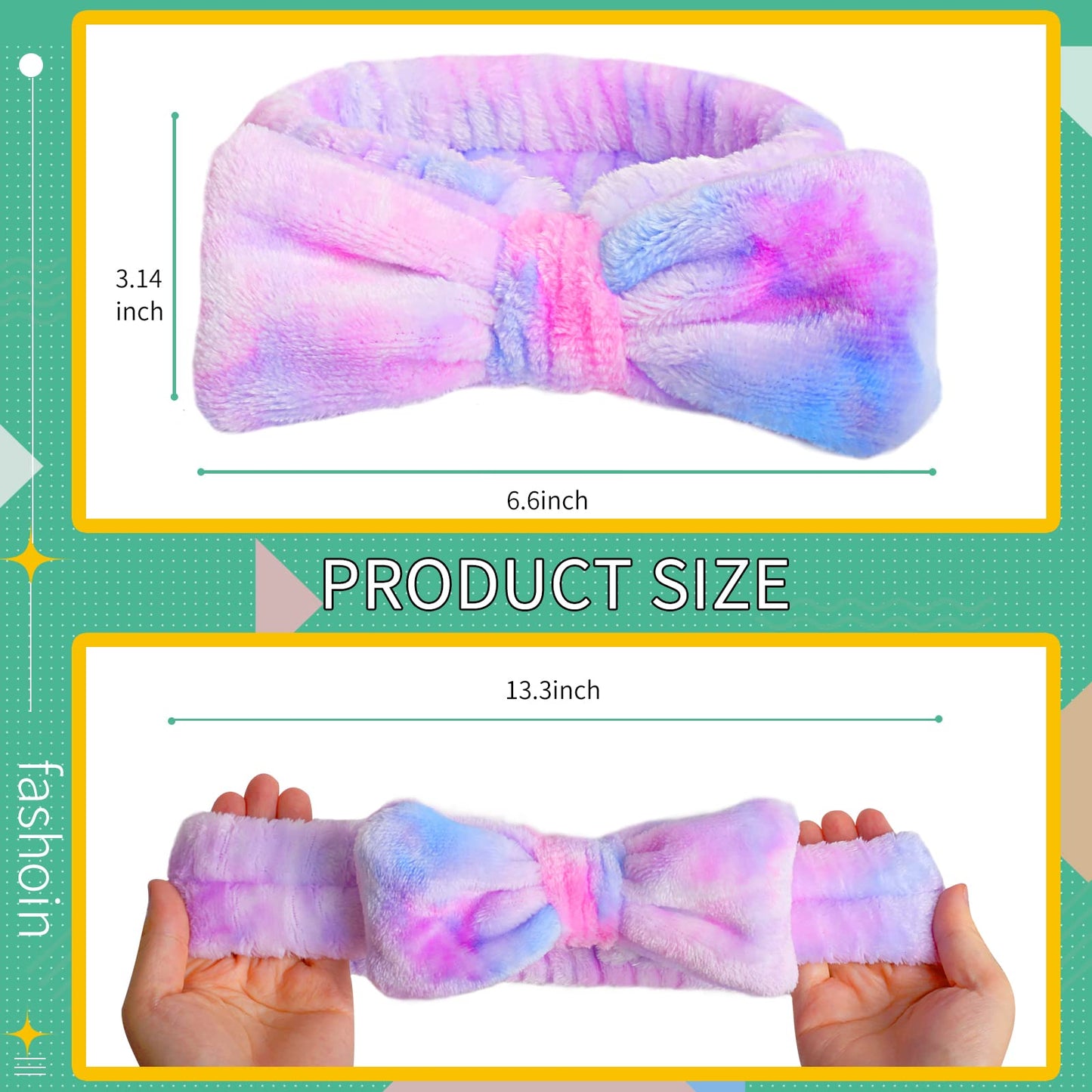 WSYUB Spa Headband,Makeup&Skincare Headbands,Headband for Washing Face,Teen Girls Fuzzy Hair Bands for Women