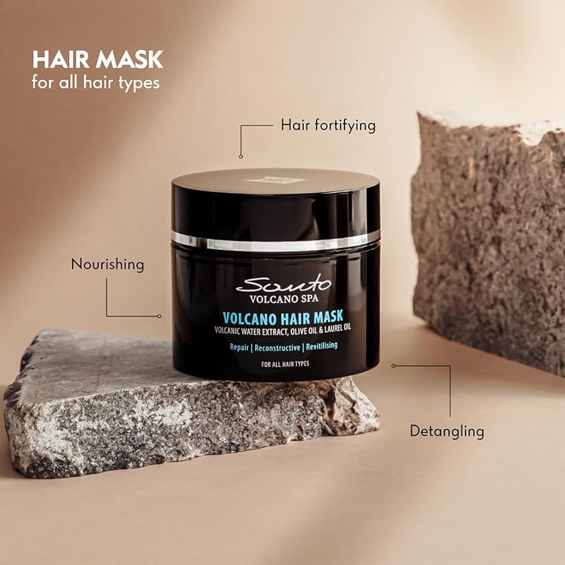 Santo Volcano Deep Hair Mask for Dry & Damaged Hair - 200ml