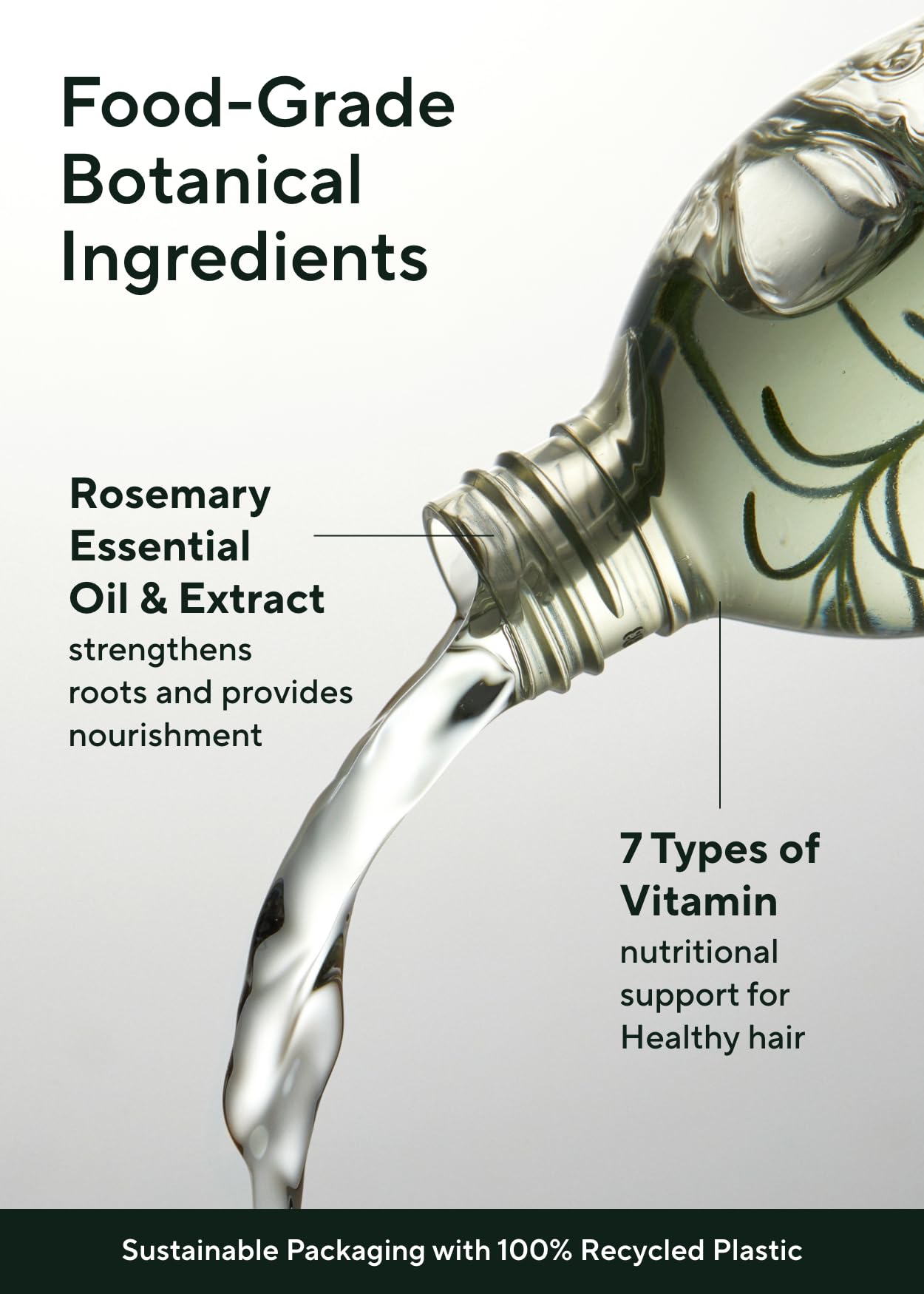 AROMATICA Root Enhancer Rosemary water spray for hair growth – Korean Hair Care Oil for Scalp Detox – Flaky & Itchy & Dry Scalp Treatment – Free from Sulfate, Silicone, and Paraben (3.38oz)