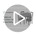 Humble Crew Natural Toddler Table and 4 Chair Set, Wood Kids Activity Furniture