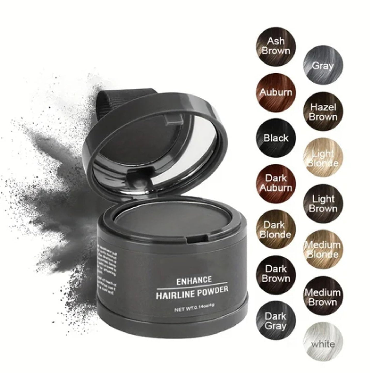 Compact Hair Filler, Hairline Shadow Powder, Sweatproof Waterproof Hair with Long-Lasting Effect, Enhance