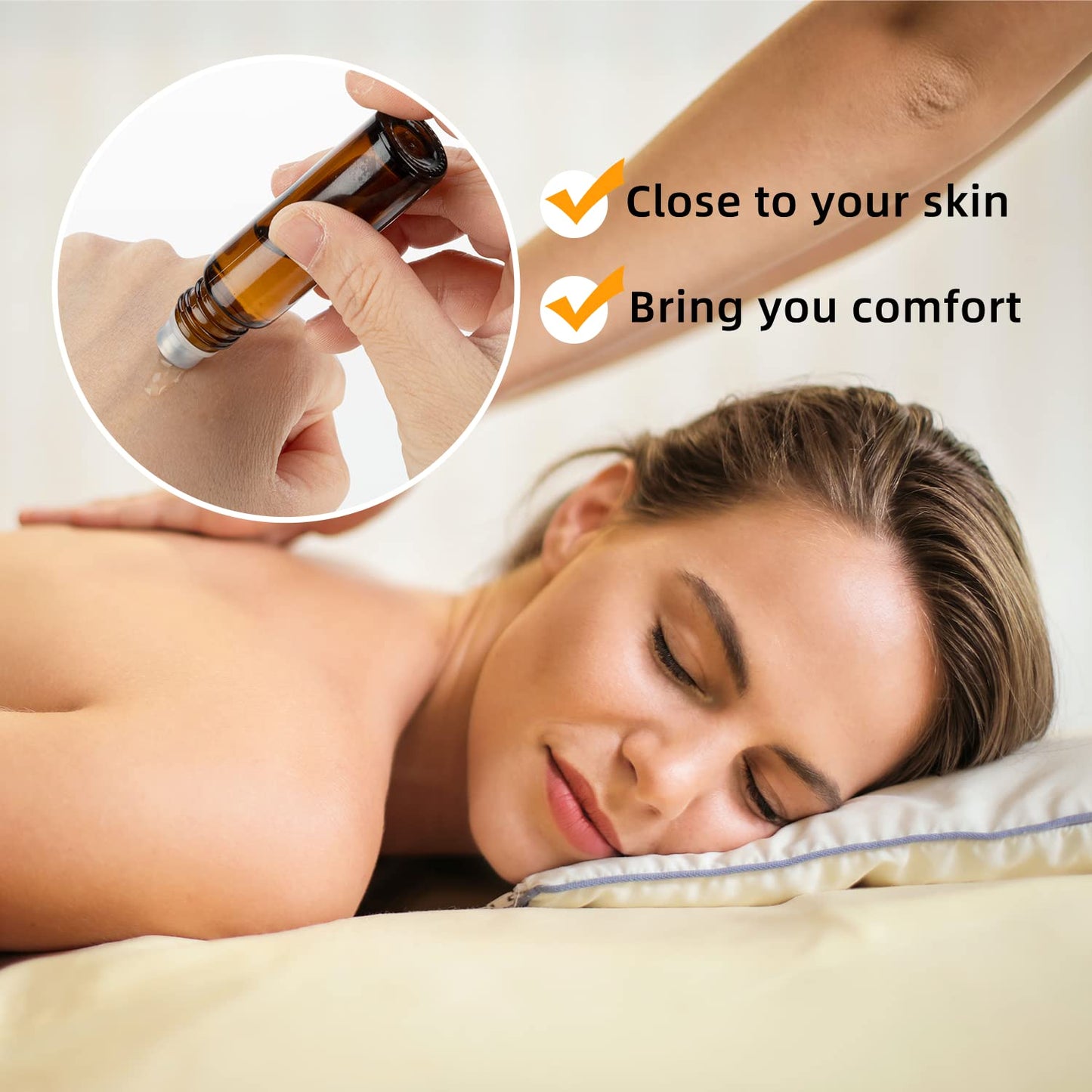 GIVITASOT 10ML Essential Oil Roller Bottles, 6 Pack Amber Oil Roller Bottles for Essential Oils, Roll on Bottle with Stainless Steel Balls(6 Labels, Opener, Funnel, Dropper Included)