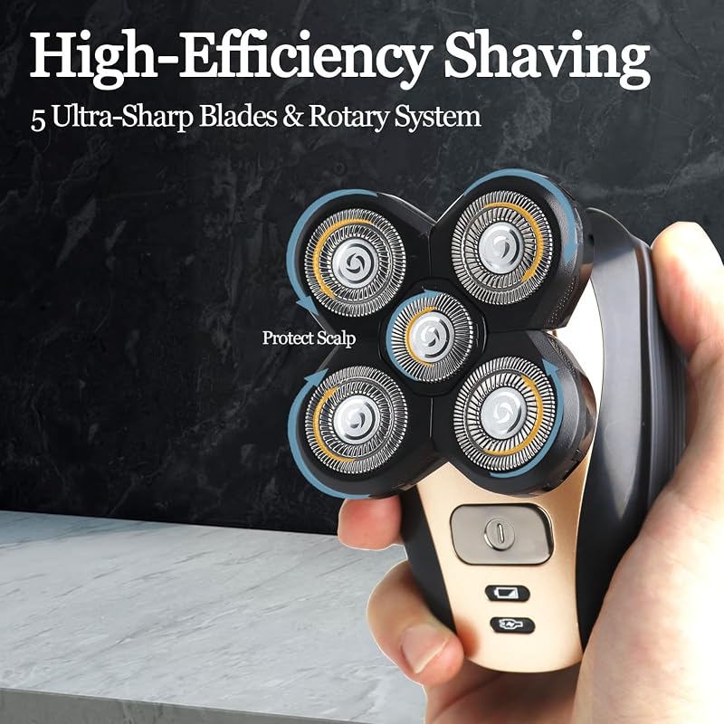 4-Pack Pro 5 Replacement Blades for Freebirds Bald Head Shavers - 1 Count (Pack of 4)