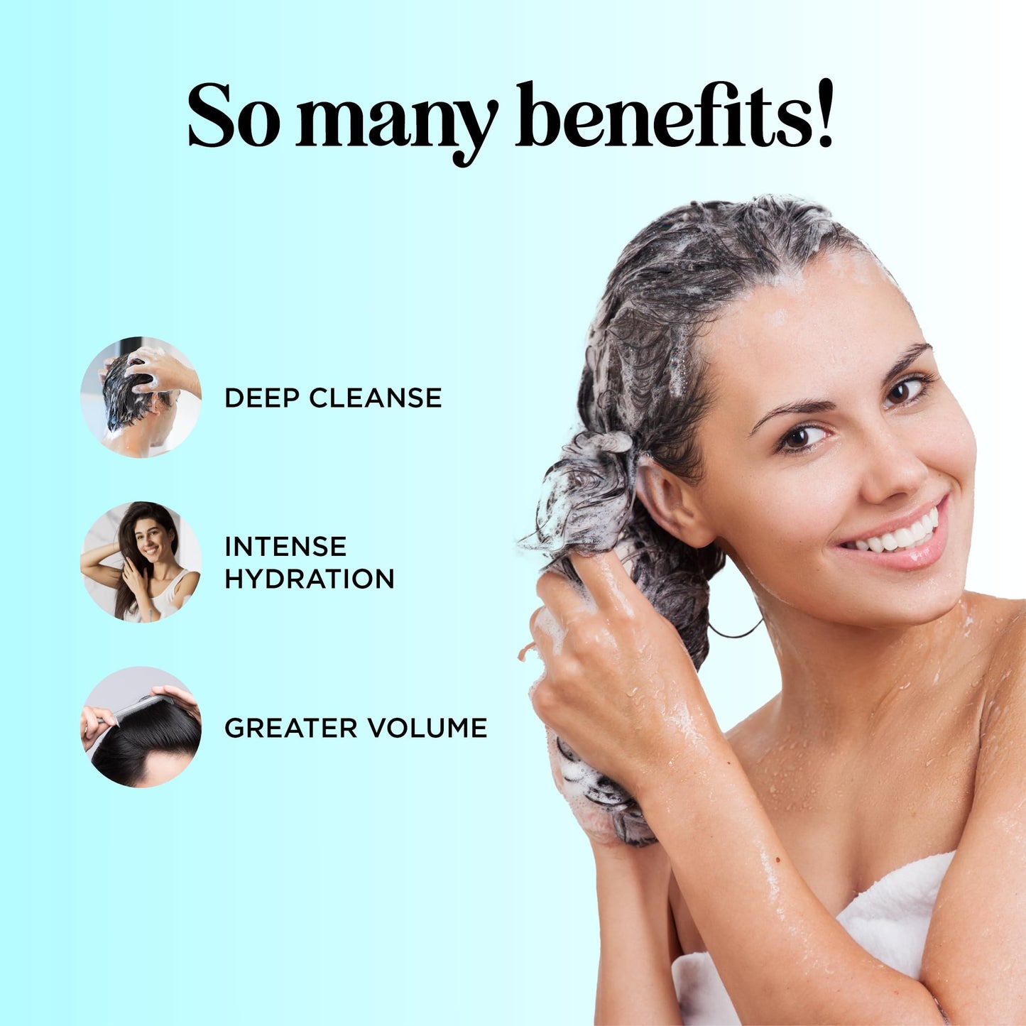 Rosemary Biotin Shampoo and Conditioner Set - Volumizing Shampoo and Conditioner for Thinning Hair for Women & Men with Nourishing B Vitamins - Color Safe Sulfate Paraben & Silicone Free (8 Fl Oz)