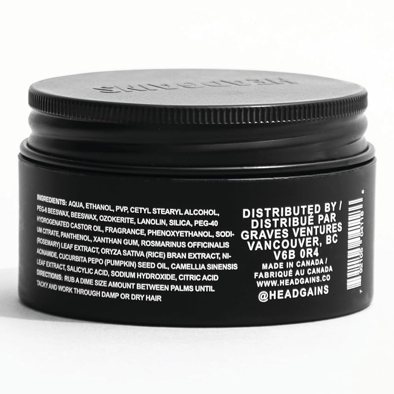 Matte Hair Paste for Men - Medium-Firm Hold, Thickening, HeadGains Variation: Matte Paste