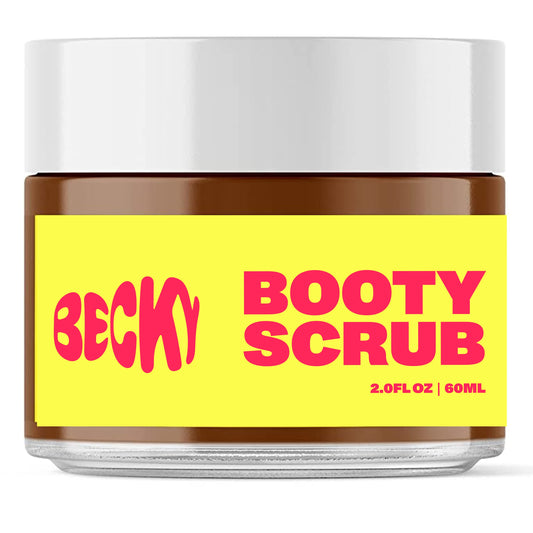 Becky | Natural Walnut Scrub + Exfoliator for Smooth Skin – Reduces Cellulite, Stretch Marks, Bikini Bumps, and Dry Skin | For Butt, Thighs, Legs, and Body